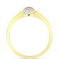 Inel din Argint 925 Placat cu Aur ( 2.27 grame ) cu Opal Welo 0.33 Carate