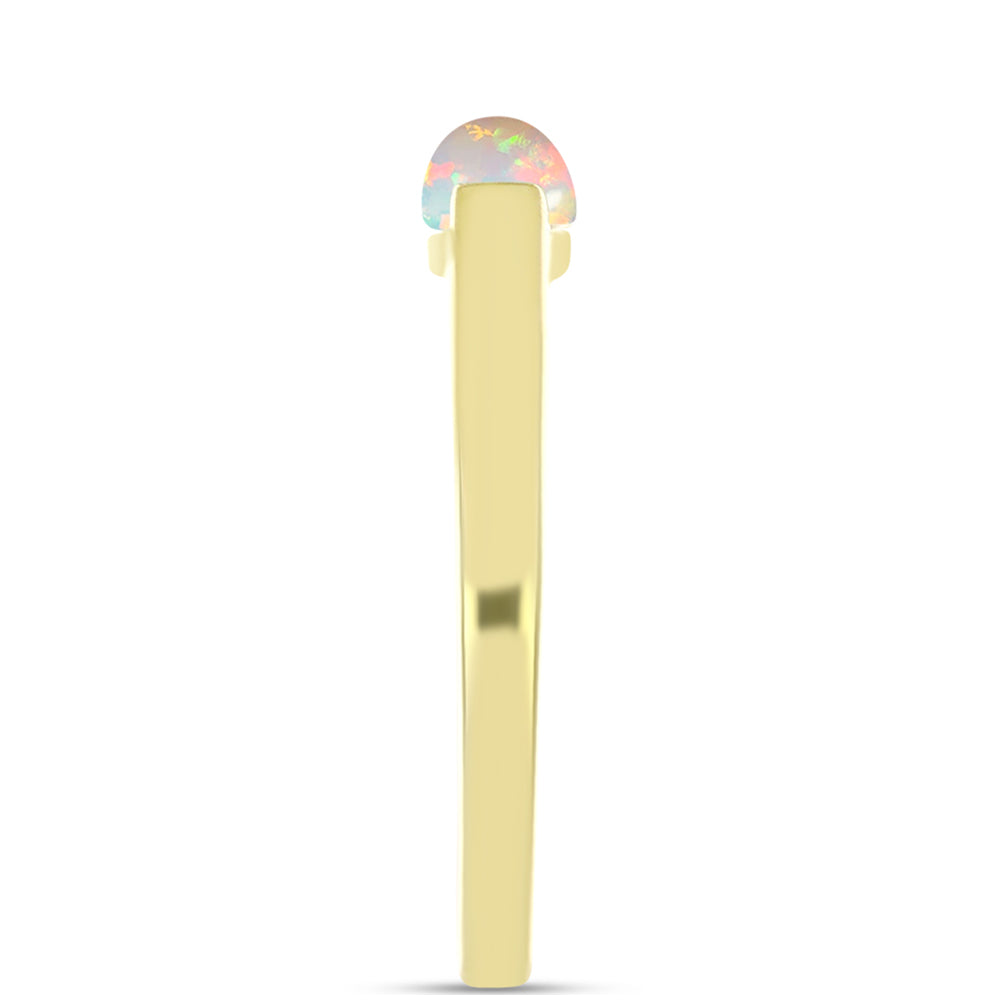 Inel din Argint 925 Placat cu Aur ( 2.27 grame ) cu Opal Welo 0.33 Carate