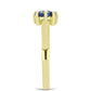 Inel din Argint 925 Placat cu Aur ( 2.42 grame ) cu Topaz Mistic 0.82 Carate