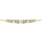 Brățară din Argint 925 Placat cu Aur ( 5.65 grame ) cu Opal Welo și Topaz Alb 1.19 Carate
