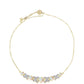 Brățară din Argint 925 Placat cu Aur ( 5.65 grame ) cu Opal Welo și Topaz Alb 1.19 Carate