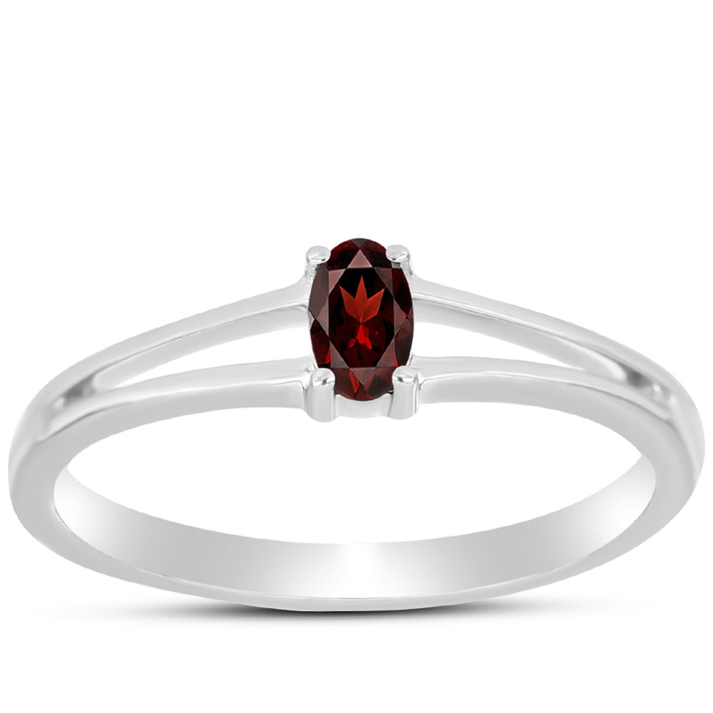 Inel din Argint 925 ( 1.85 grame ) cu Granat Barton 0.31 Carate