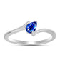 Inel din Argint 925 ( 1.71 grame ) cu Safir Albastru Australian 0.6 Carate