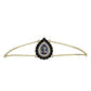Brățară din Argint 925 Placat cu Aur ( 4.5 grame ) cu Topaz Mistic și Spinel Negru 1.85 Carate