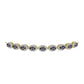 Brățară din Argint 925 Placat cu Aur ( 5.71 grame ) cu Topaz Mistic și Topaz Alb 2.45 Carate