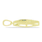 Pandantiv din Argint 925 Placat cu Aur ( 1.03 grame ) cu Diamant Albastru 0.06 Carate