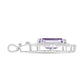 Pandantiv din Argint 925 ( 4.97 grame ) cu Ametist Rose de France și Topaz Alb 12.57 Carate