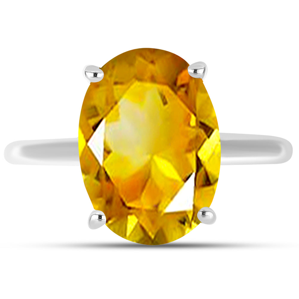 Inel din Argint 925 ( 2.93 grame ) cu Citrin Ural 5.83 Carate