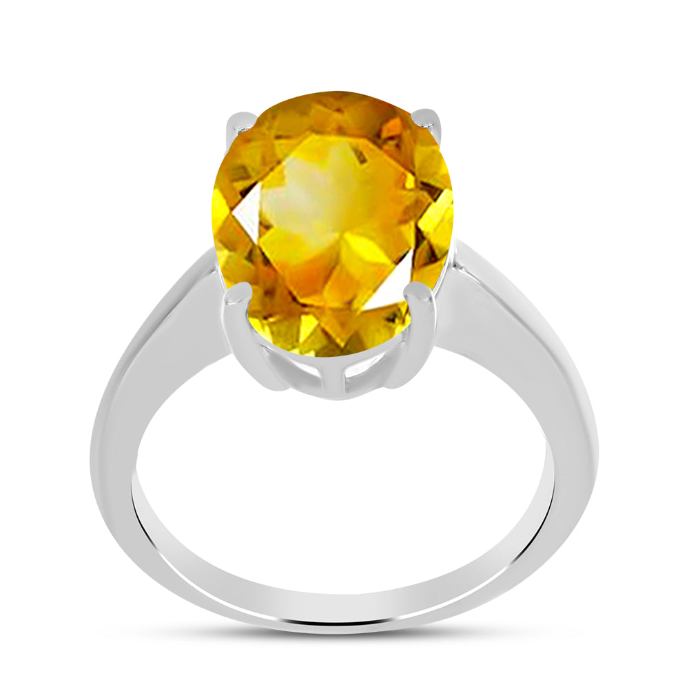 Inel din Argint 925 ( 2.93 grame ) cu Citrin Ural 5.83 Carate
