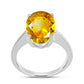 Inel din Argint 925 ( 2.93 grame ) cu Citrin Ural 5.83 Carate