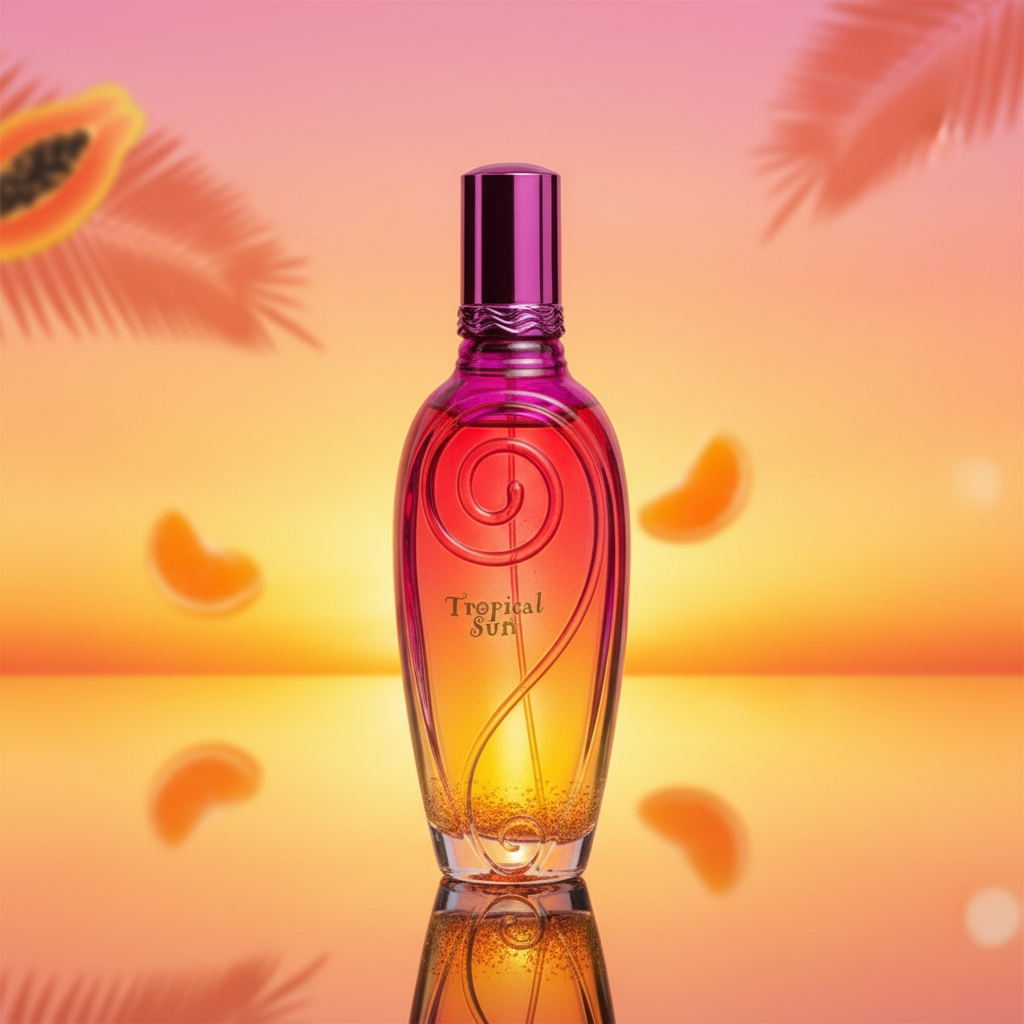 100 ml Parfum EDP "TROPICAL SUN" cu Arome Fructate și Mosc pentru Femei 3 