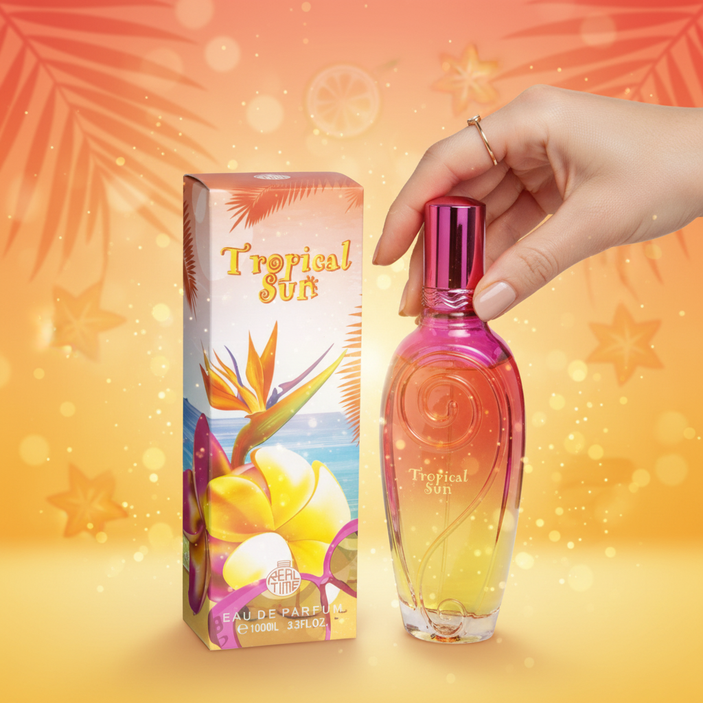 100 ml Parfum EDP "TROPICAL SUN" cu Arome Fructate și Mosc pentru Femei 4 