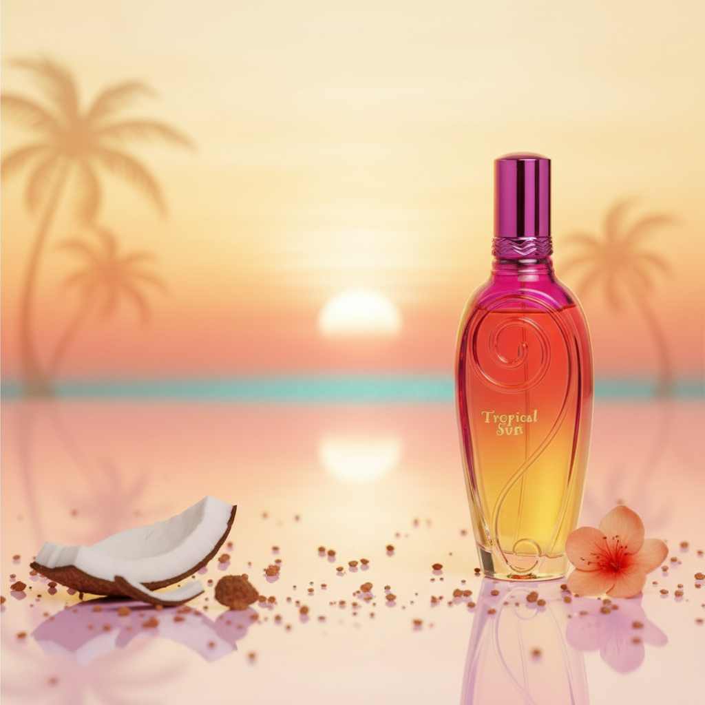 100 ml Parfum EDP "TROPICAL SUN" cu Arome Fructate și Mosc pentru Femei 5 