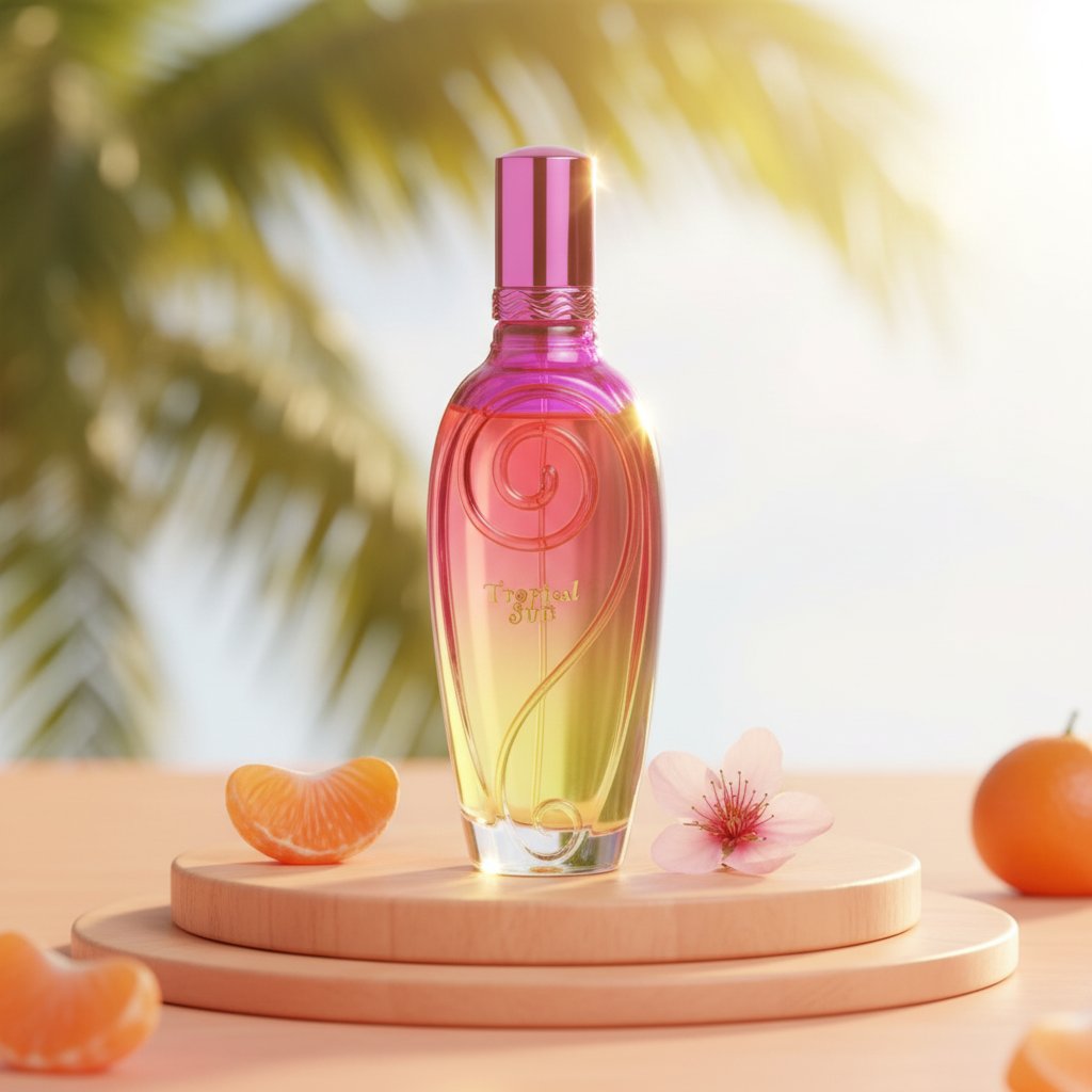 100 ml Parfum EDP "TROPICAL SUN" cu Arome Fructate și Mosc pentru Femei 8 