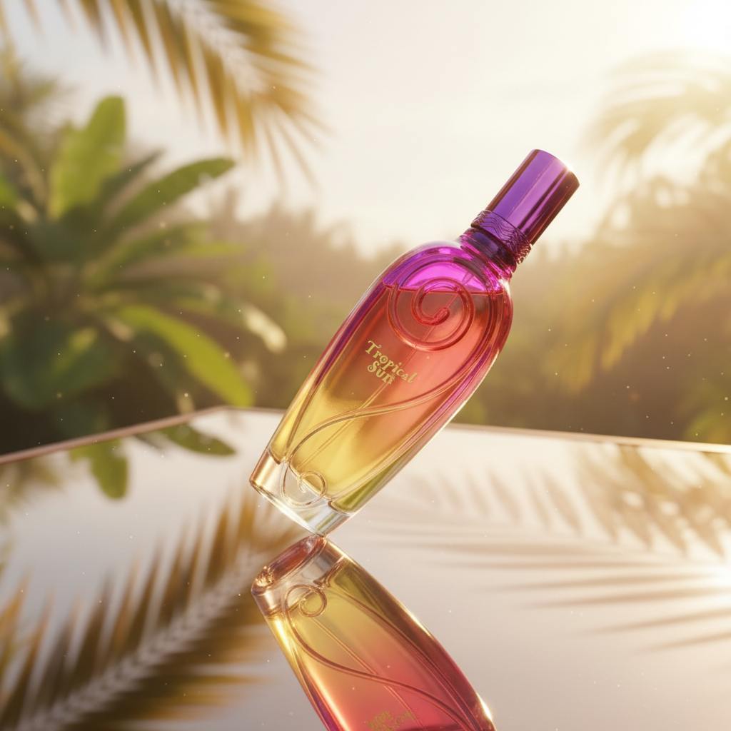 100 ml Parfum EDP "TROPICAL SUN" cu Arome Fructate și Mosc pentru Femei 9 