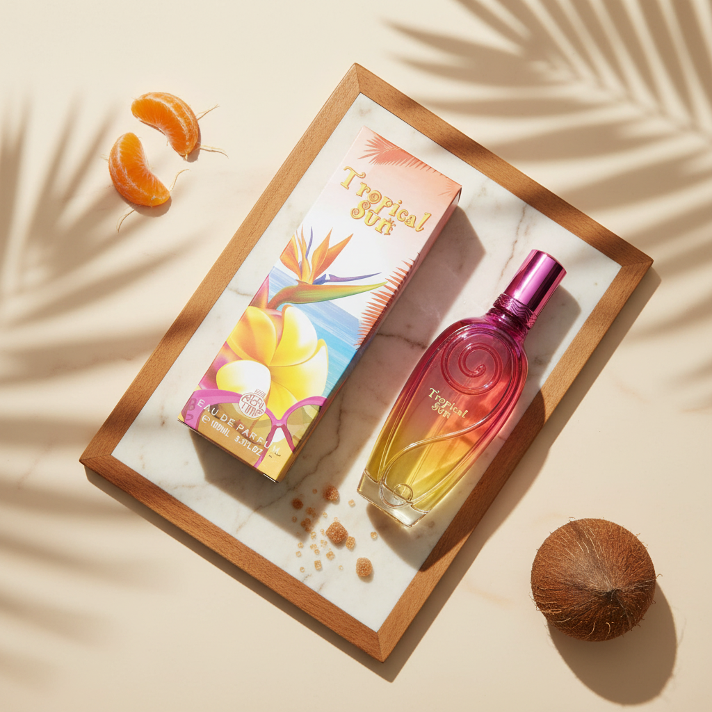 100 ml Parfum EDP "TROPICAL SUN" cu Arome Fructate și Mosc pentru Femei 1 