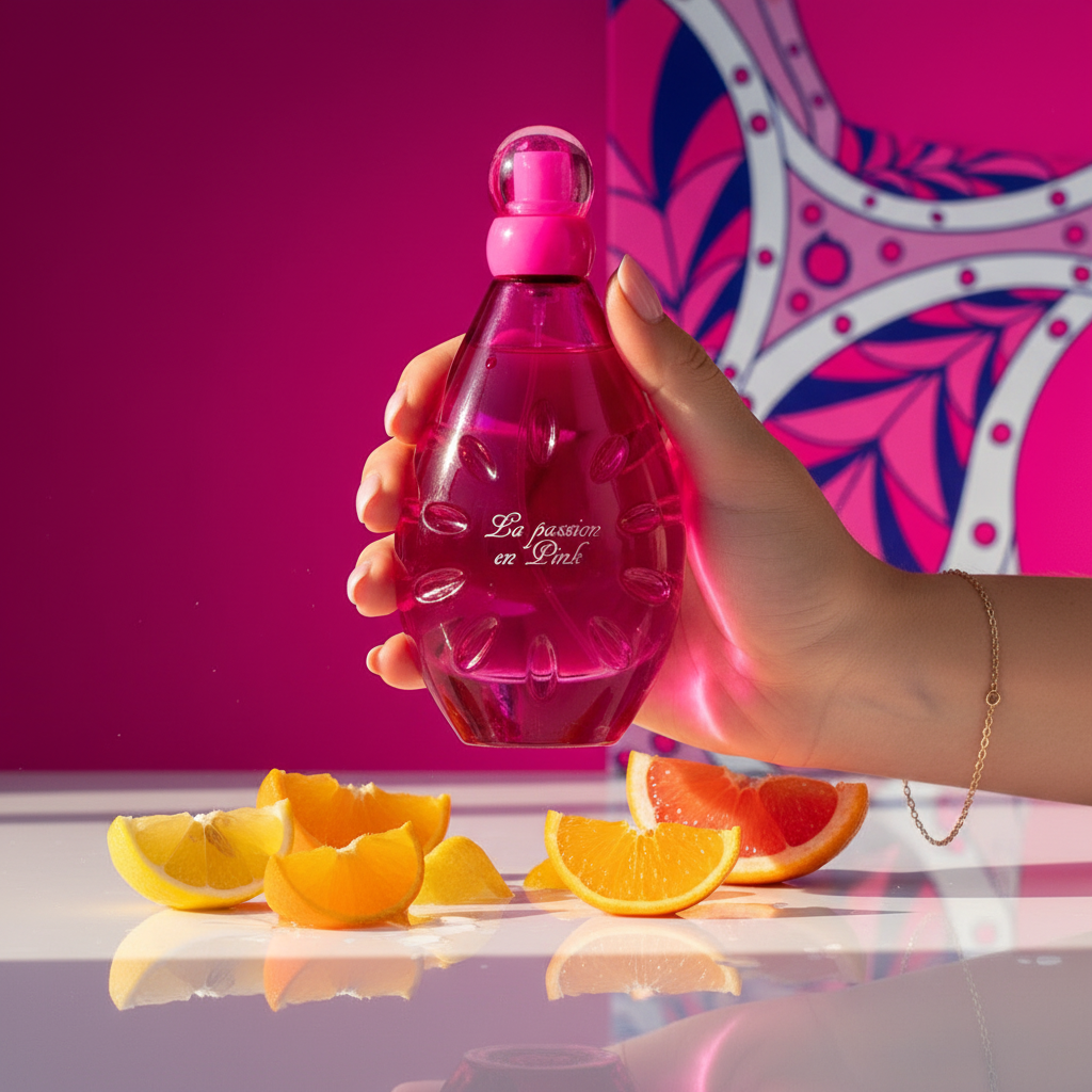 100 ml Parfum EDP LA PASSION EN PINK Parfum cu Arome Florale - Fructate pentru Femei