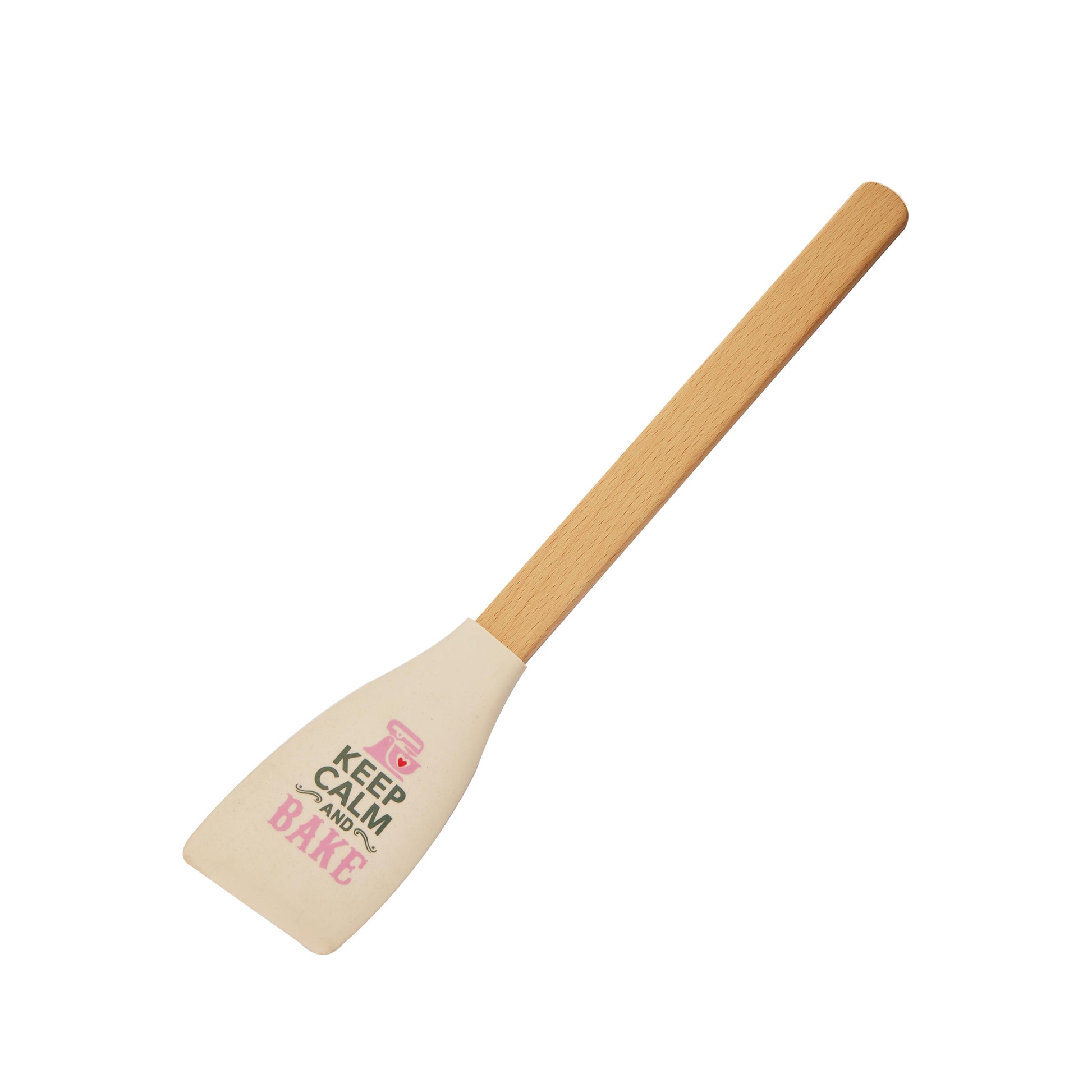 Spatulă "Keep Calm and Bake" mâner din lemn 1 