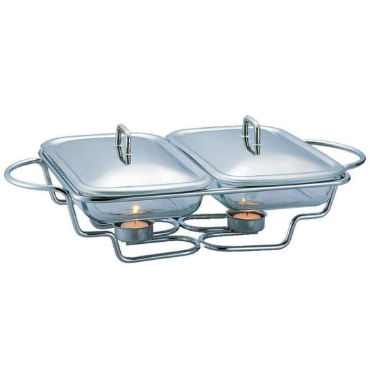 Vas de Servit Încălzit Berlinger Haus din sticlă termorezistentă cu capac, 2 * 1,5 L