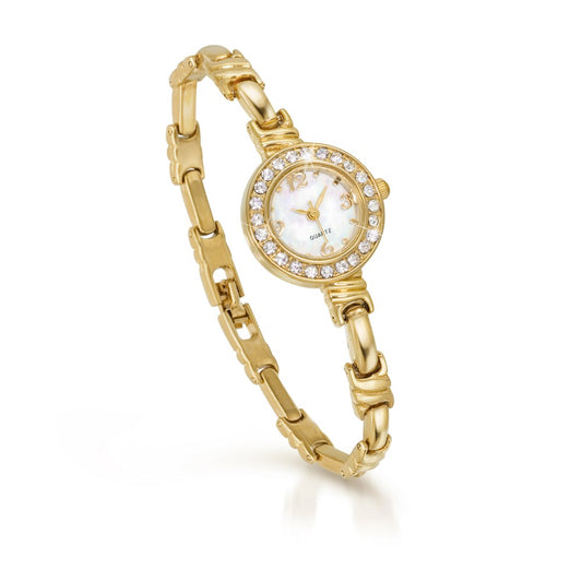 din Aliaj Placat cu Aur cu Cristal Alb Emporia®