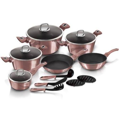 Set de 15 Piese Berlinger Haus cu Acoperire din Titan, Ediția Rose Gold