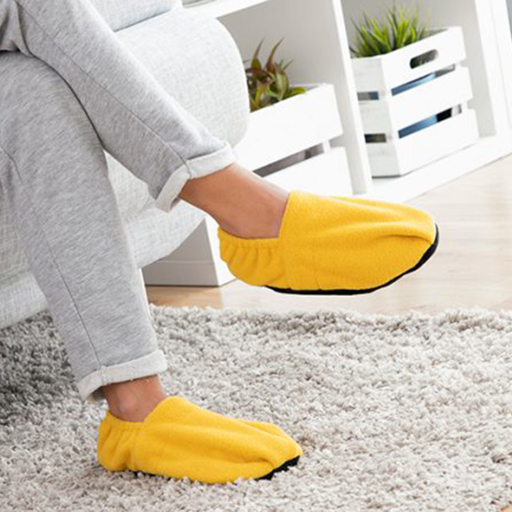 Papuci de casă călduroși – culoare Muștarie