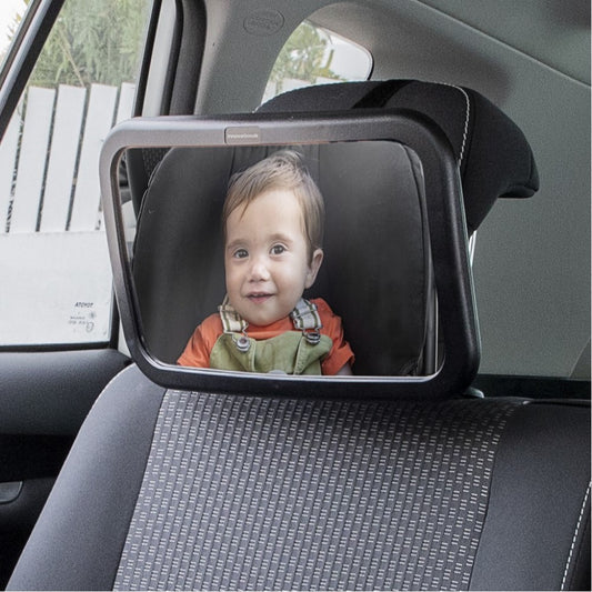 Oglindă retrovizoare pentru monitorizarea copilului așezat pe bancheta din spate, rezistentă la șocuri, rotativă la 360 de grade