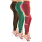 Set de Jeanși Modelatori de vară, 3 culori diferite: roșu, verde, maro