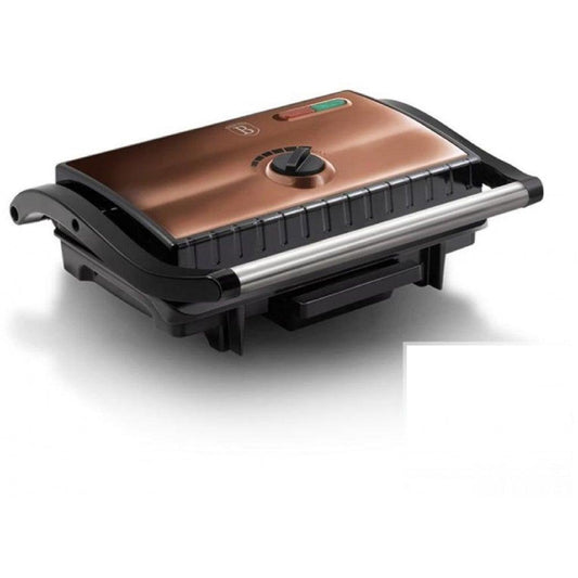 Grill Electric și Sandwich Maker Berlinger Haus cu Acoperire Antiaderentă, Roz-Auriu - Bijuterii TV