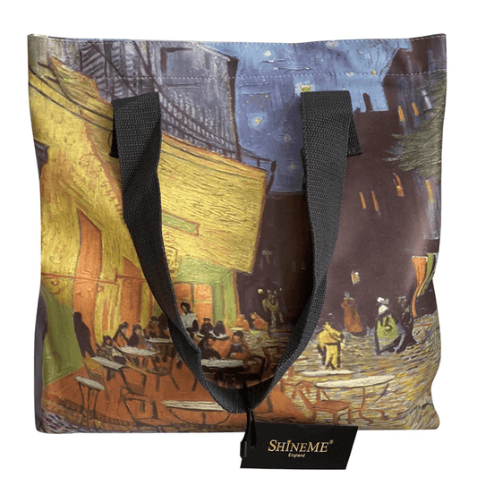 Geantă de Cumpărături, Van Gogh – Terrace At Night Patterned - Bijuterii TV