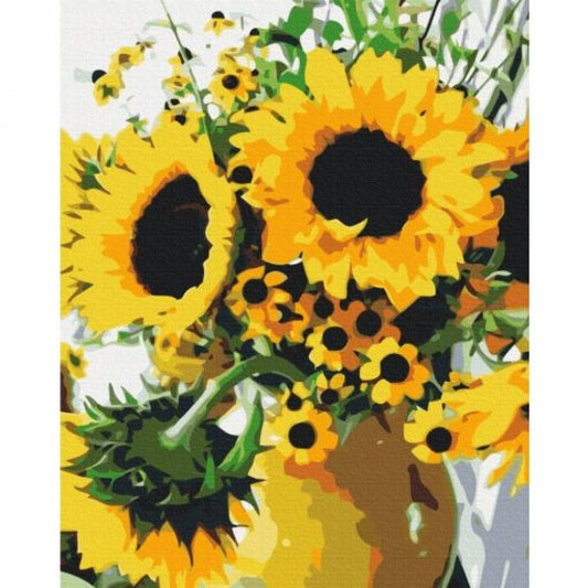 Pictura cu numere "Briza floarea soarelui" 40x50cm