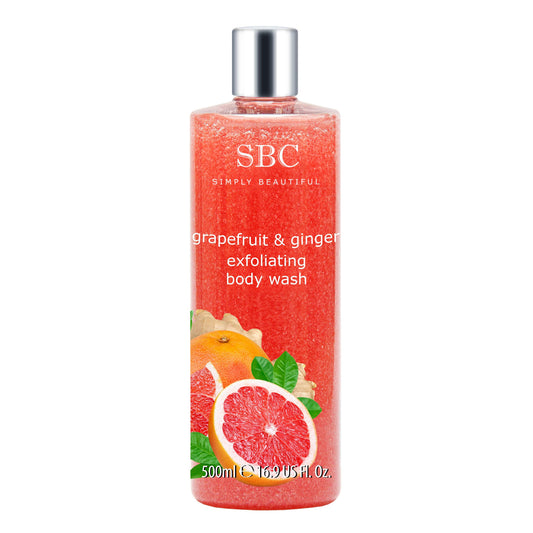 Gel de Duș Exfoliant cu Grapefruit și Ghimbir, 500 ml - Bijuterii TV