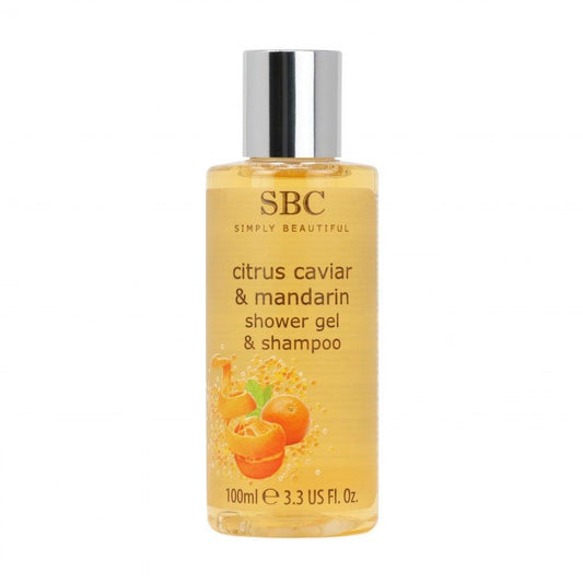 Gel de Duș & Șampon Energizant cu Caviar de Citrice și Mandarine, 100 ml - Bijuterii TV