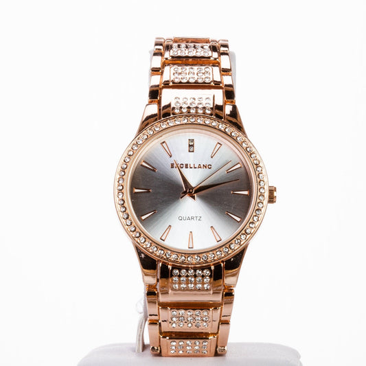 Excellanc ladies watch with metal bracelet - Bijuterii TV