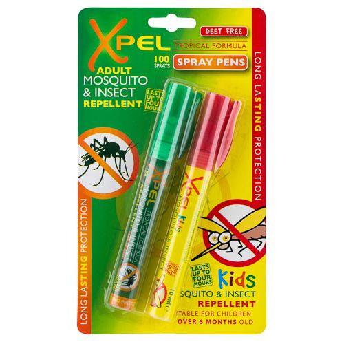 2 Spray-uri de protecție împotriva țânțarilor și a insectelor de lungă durată pentru adulți și copii - 2 x 100 de pulverizări