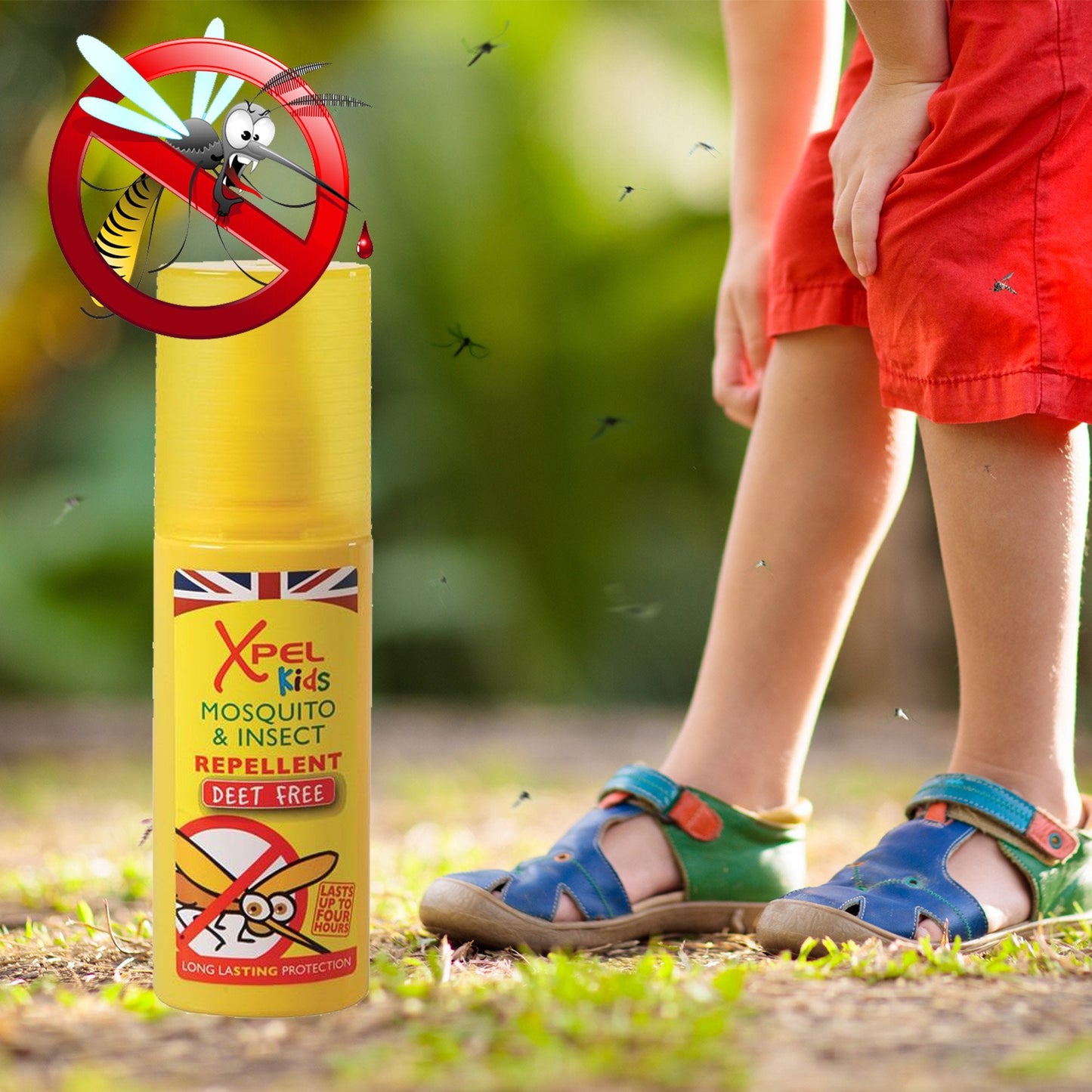 Spray de protecție împotriva țânțarilor și insectelor de foarte lungă durată pentru copii - 70 ml