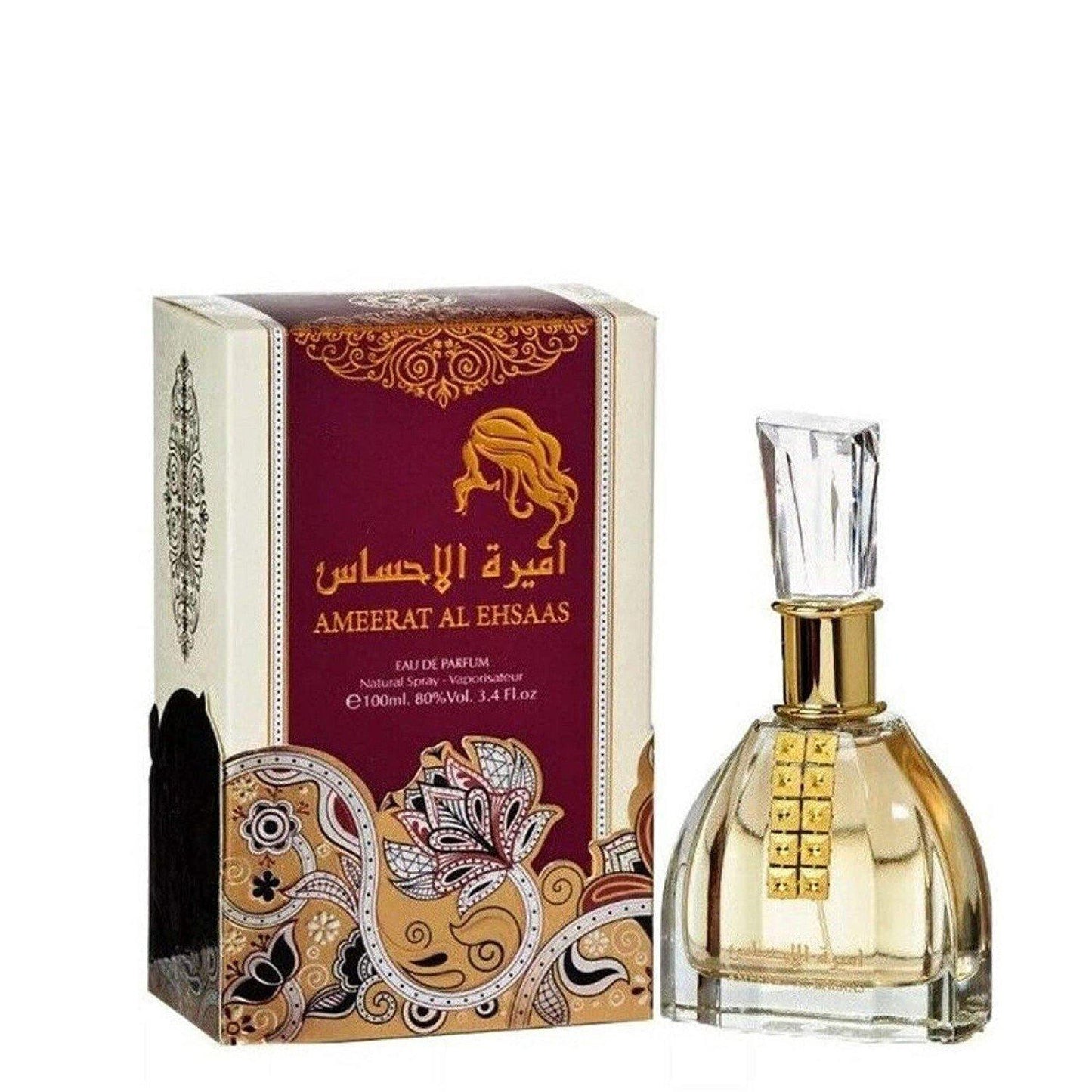 100 ml Eau de Parfum Ameerat Al Eshaas cu  Aromă Vanilie-Fructată pentru Femei - Bijuterii TV