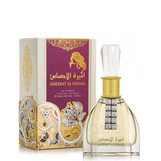 100 ml Eau de Parfum Ameerat Al Eshaas cu  Aromă Vanilie-Fructată pentru Femei - Bijuterii TV