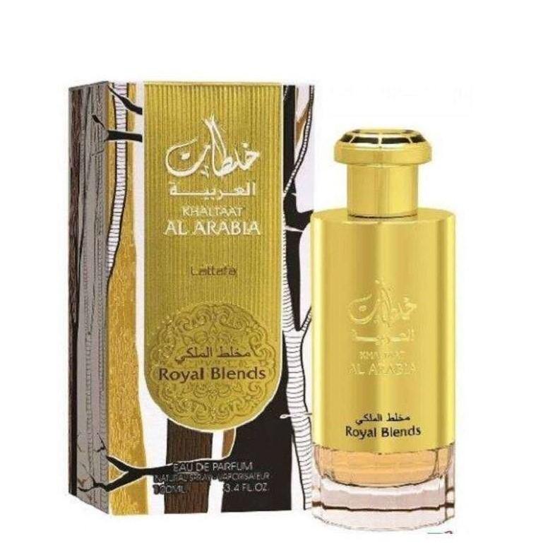 100 ml Eau de Parfum Khaltaat Al Arabia- Royal Blends cu Arome Orientale Citrice pentru Bărbați și Femei - Bijuterii TV