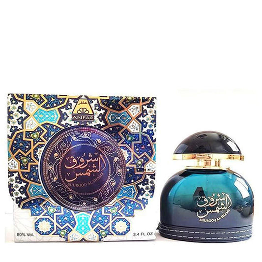 100 ml Eau de Parfum Shurooq Al Shams cu Arome Oriental Lemnoase pentru Bărbați - Bijuterii TV