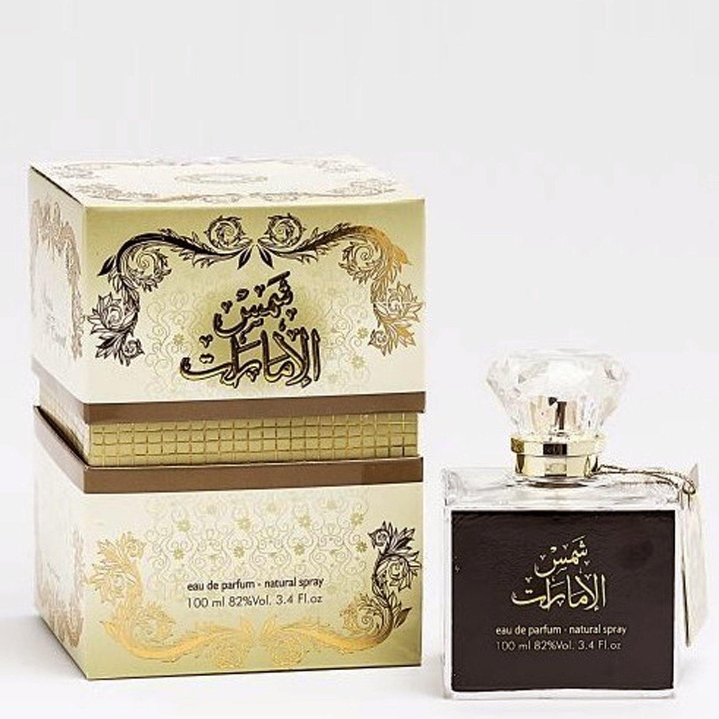 100 ml Eau de Perfume Shams Al Emarat cu Arome Fructate de Lemn de Santal și Mosc pentru Femei - Bijuterii TV