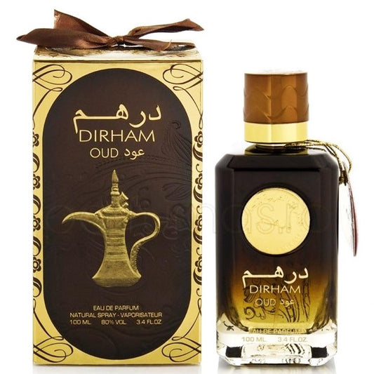 100 ml Eau de Perfume Dirham Oud cu Arome Lemnoase și Oud pentru Bărbați - Bijuterii TV