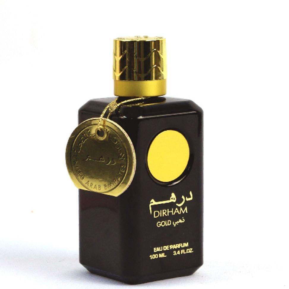 100 ml Eau de Perfume Dirham Gold cu Arome Oriental-Picante pentru Bărbați - Bijuterii TV