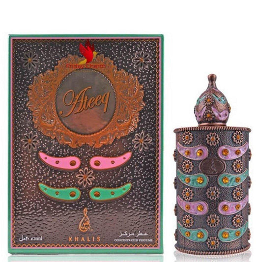 18 ml Ulei de Parfum Ateeq cu Arome Picante de Chihlimbar și Mosc pentru Femei - Bijuterii TV