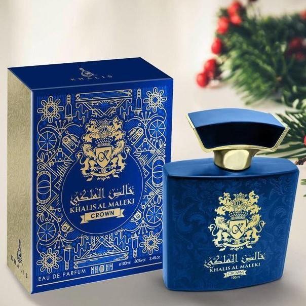 100 ml Eau de Parfum Khalis Maleki Crown cu Arome Floral-Moscate și Chihlimbar pentru Bărbați - Bijuterii TV