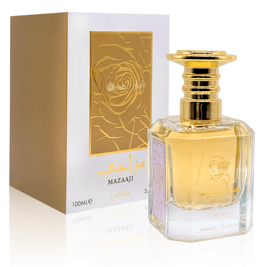 100ml Eau de Perfume Mazaaji White cu Arome Pudrat-Florale și Mosc pentru Femei - Bijuterii TV