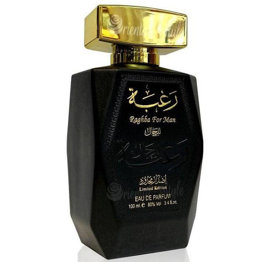 100ml  Eau de Perfume Raghba Intense cu Arome Orientale, Dulci și Lemnnoase pentru Bărbați - Bijuterii TV