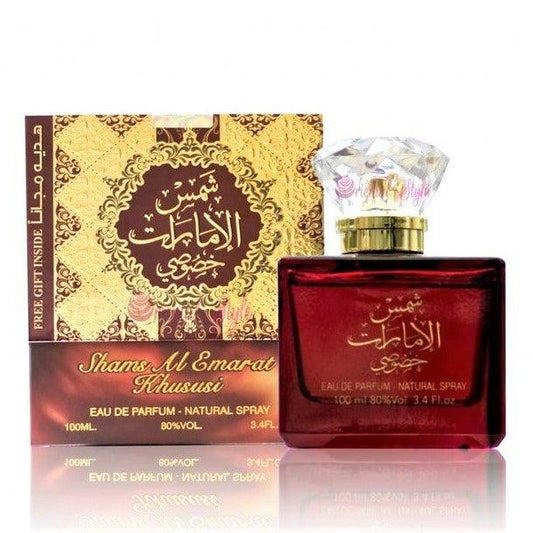 100ml  Eau de Perfume Shams Emarat Khususi cu Arome Floral-Vanilate pentru Femei - Bijuterii TV