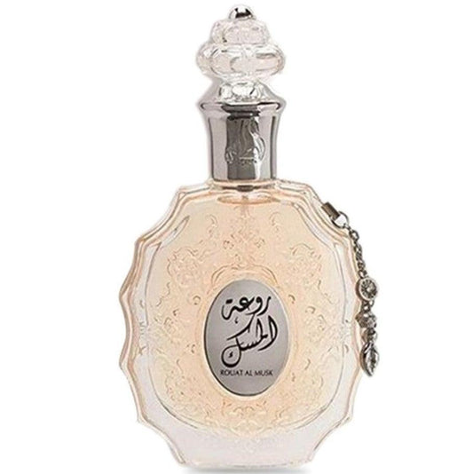 100ml  Eau de Parfum Al Rout Al Musk cu Arome Orientale Pudrate, Fructate și Vanilie pentru Femei - Bijuterii TV
