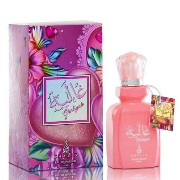 100 ml Eau de Perfume Ghaliyah cu Arome Dulci-Picante și Pudrate pentru Femei - Bijuterii TV